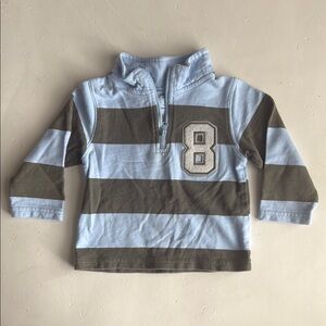 Carter’s Striped Blue & Green Boys Shirt 12 Months